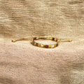 Bracelet Miyuki Tila plaqué or 24k – bracelet bohème chic réglable – fait main - Lagaleriepoetique