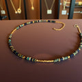 Collier bohème chic lapis lazuli & turquoise – perles Miyuki plaqué or 24k – acier inoxydable - Lagaleriepoetique