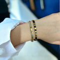 Set de deux bracelets Miyuki Tila plaqué or 24k – bracelet bohème chic réglable – fait main - Lagaleriepoetique