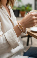 Set de deux bracelets Miyuki Tila plaqué or 24k – bracelet bohème chic réglable – fait main - Lagaleriepoetique